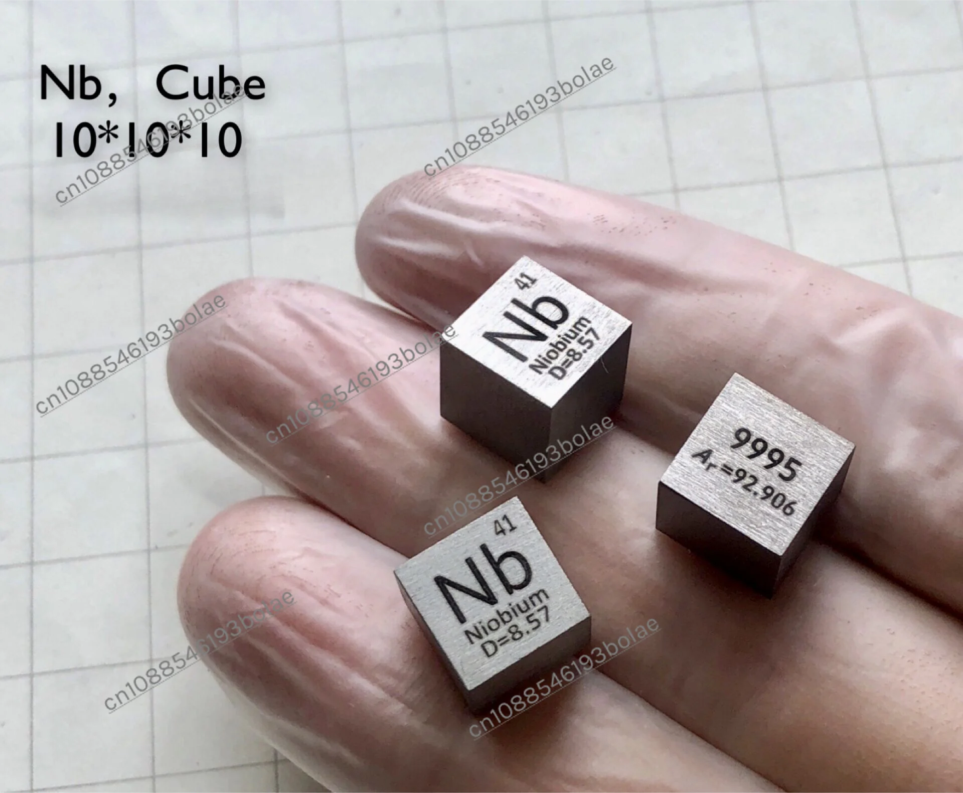 Ниобиевый кубический металл ниобиевый периодический фенотип Боковая Длина 10 мм