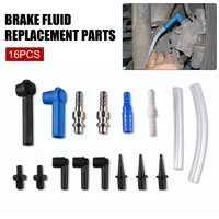 16pcs brake oil changer connector oil pumping hose kit brake oil replacement tool auto repair accessories for car vehicles