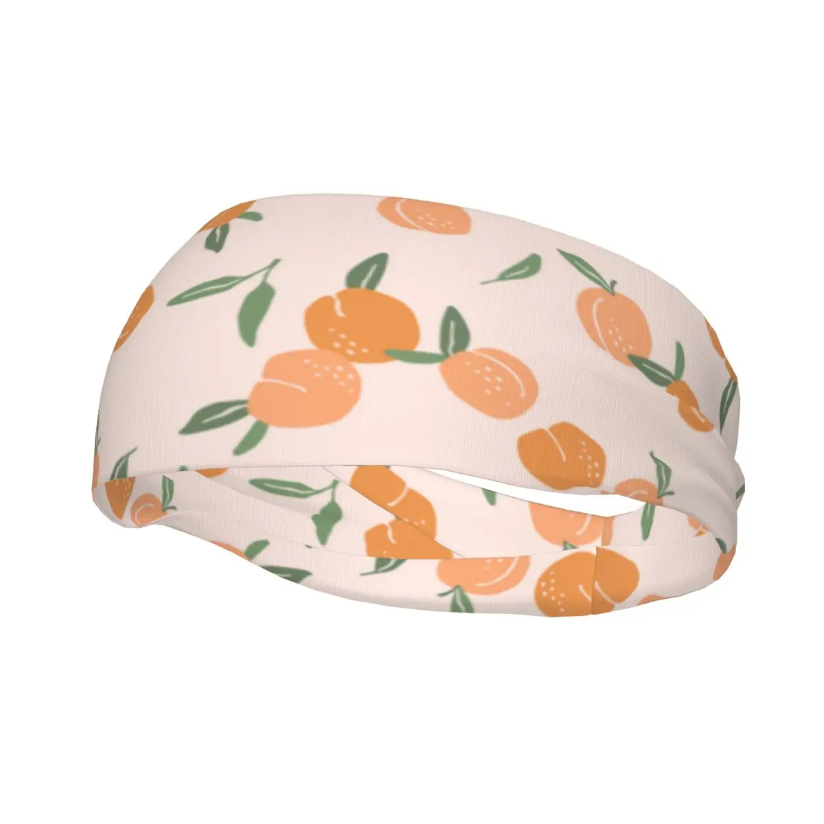 

Peach Outdoor Sport Sweatbands for Women Men Fruit Elastic Sweat Headband Yoga Volleyball Hair Bandages Headwrap Hair Turban