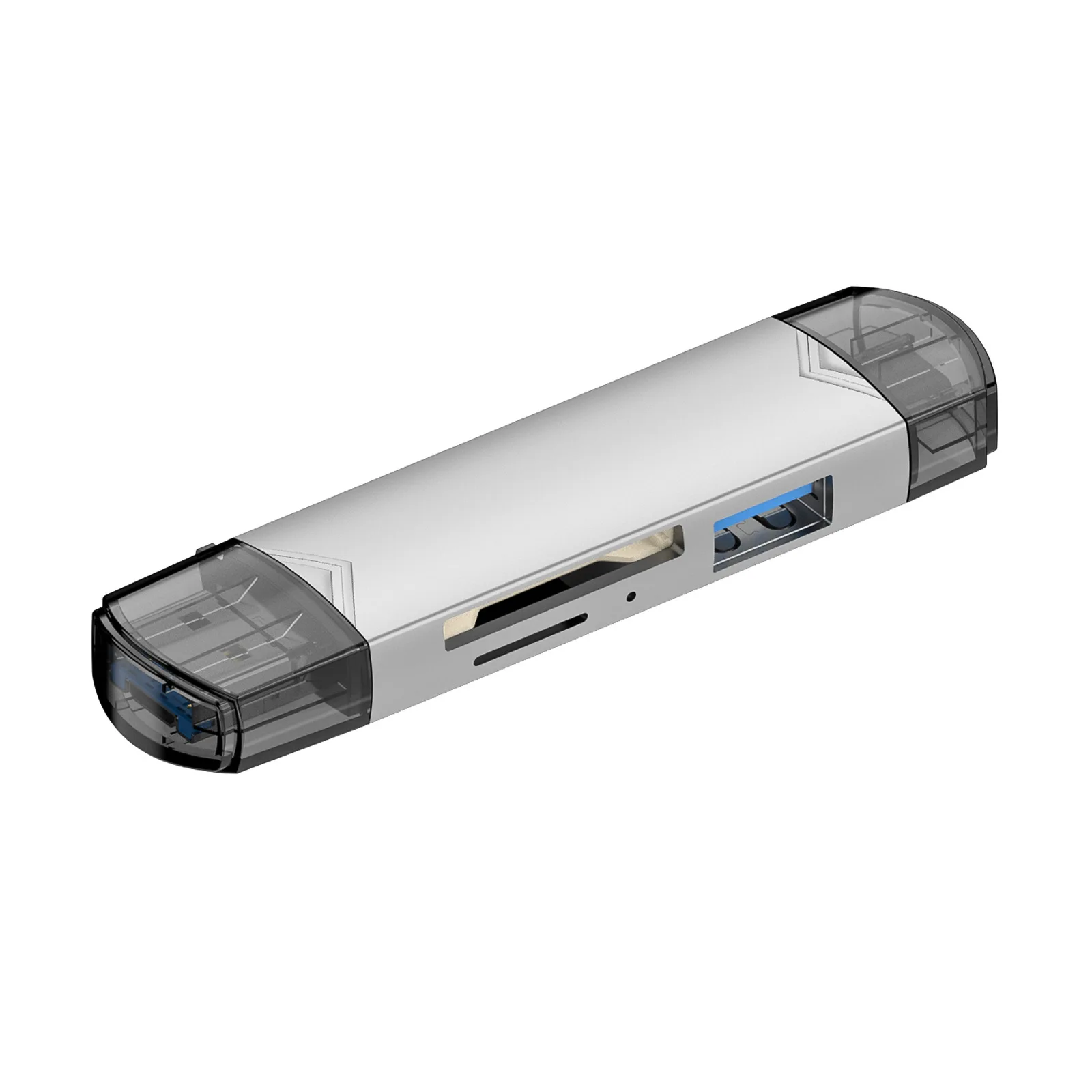 SD Card Reader 6 in 1 USB3.0 to Type C Micro USB Universal OTG Adapter Multifunctional Adapter SD TF High-speed Transmission