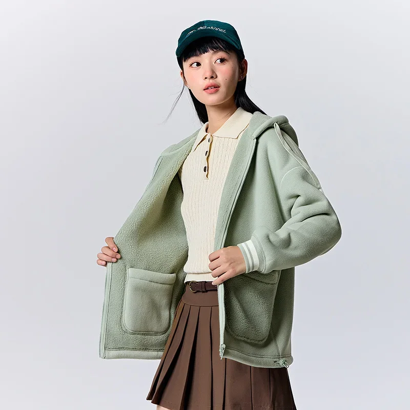 Куртка Semir женская из имитации овечьей шерсти флисовый кардиган свободного