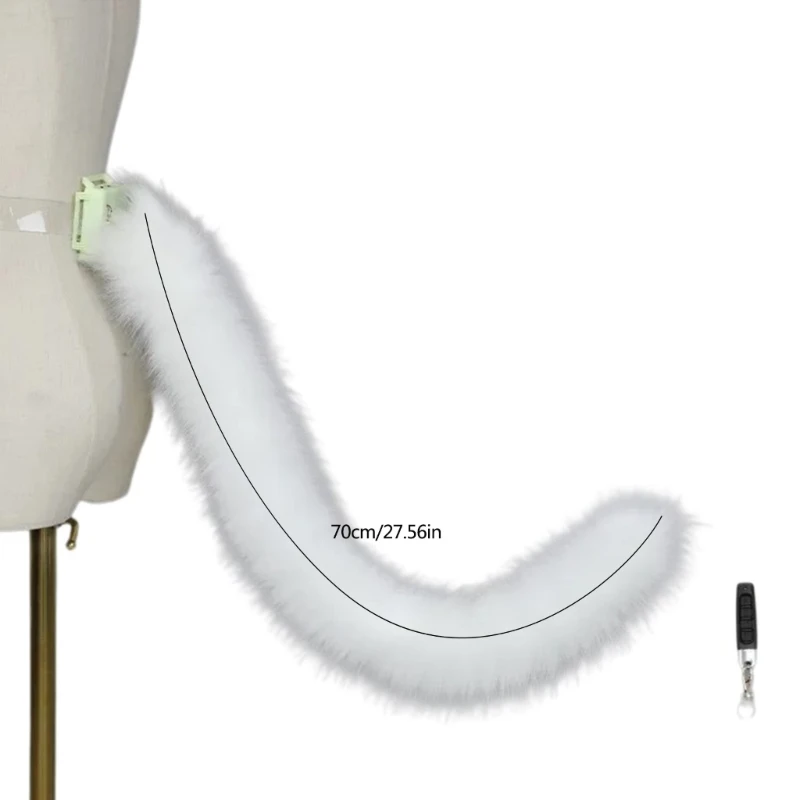 Электрические подвижные лисы волки кошки хвост для детей и взрослых Хэллоуин