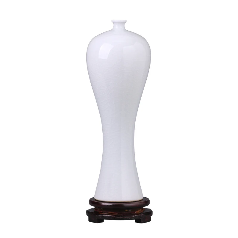 

Керамическая красивая ваза Цзиндэчжэнь, белая ваза, антикварная гостиная, Цветочная композиция, украшения для телевизора, шкафа, винного шк...