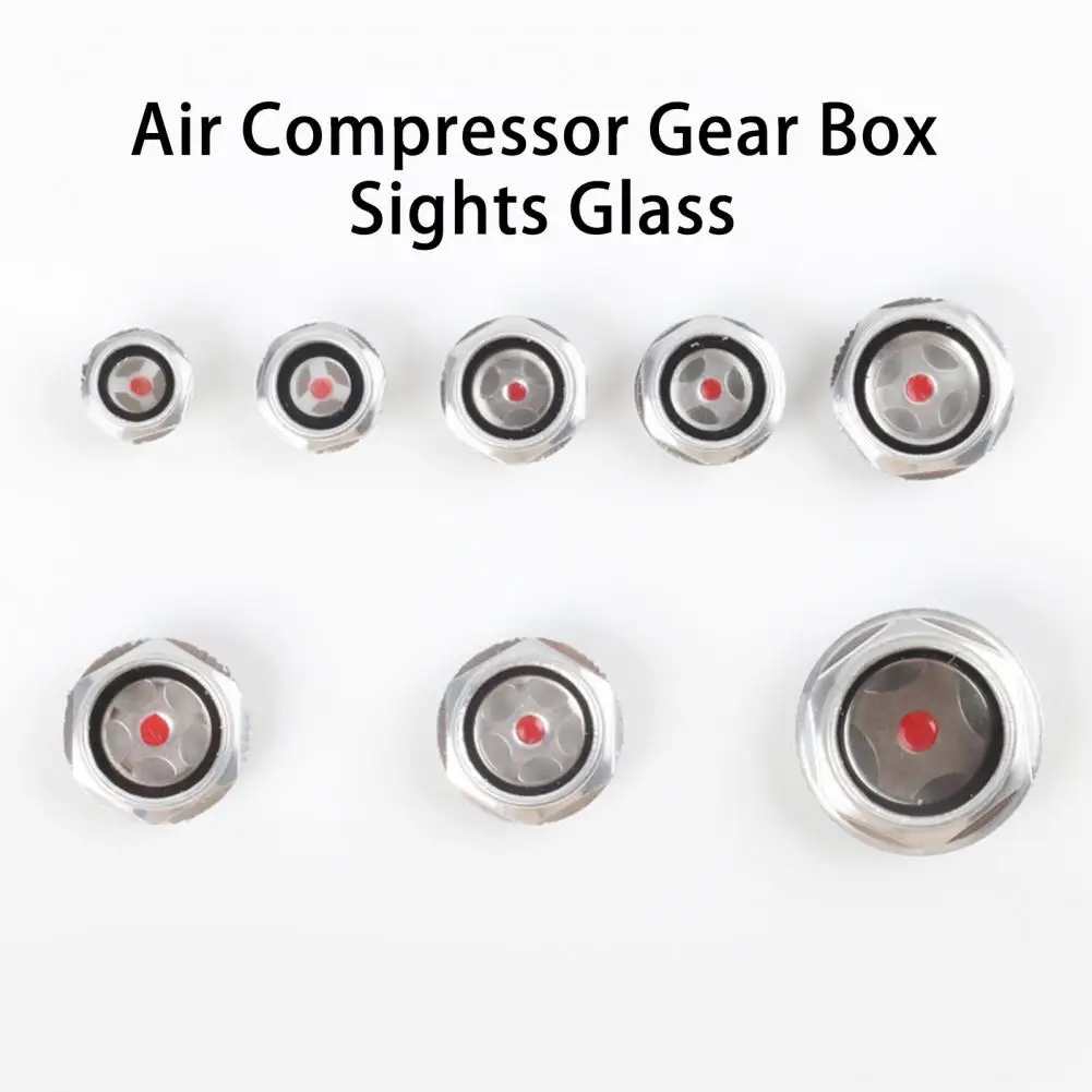 Sights Glass Heavy Duty Aluminum Threaded Oil Level Gauge Sights Glass Car Supplies