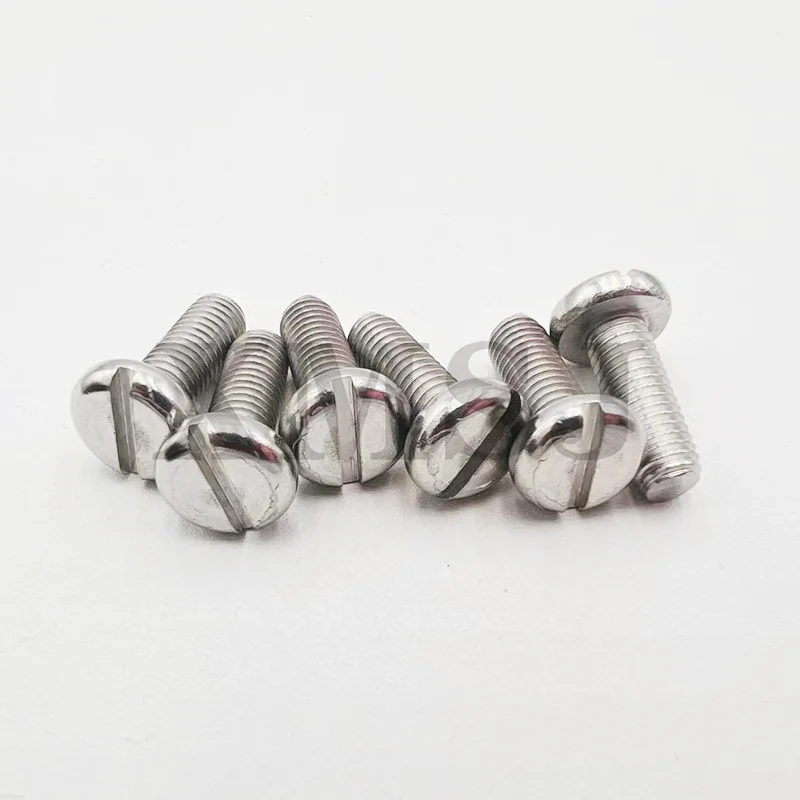 10/50 шт. M3 M4 M5 M6 M8 304 A2 нержавеющая сталь GB67 Метрическая резьба шлицевая