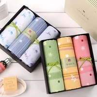 3pcs set towels japanese style cotton face hand bath towel set gauze velvet double side terry towels luxury bath towel gift set