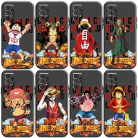 japanese anime one piece phone case for samsung galaxy a01 a02 a10 a10s a20 a22 4g 5g a31 coque funda silicone cover black