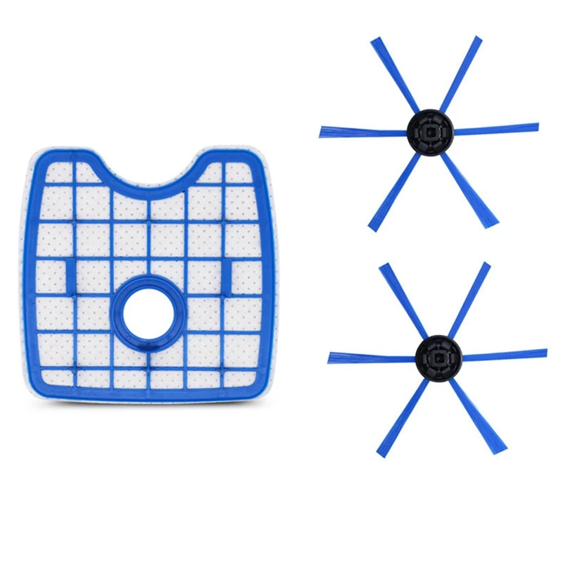 

Пылесос 1 фильтр экран + 2 круглых щетки для робота FC8820 FC8810 FC8066 аксессуары для подметания робота