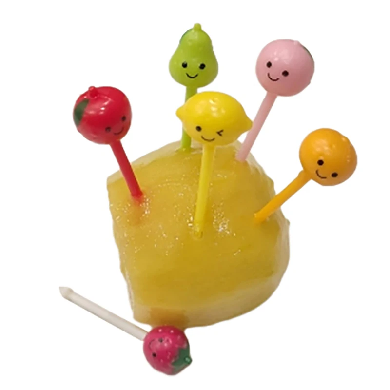 6 шт. детские вилки для фруктов в виде клубники и персика