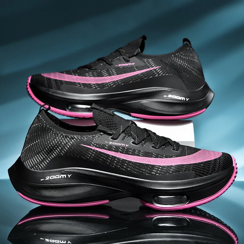 

2022 Mens Casual Shoes Fashion Male Sneakers Air Cushion Breathable Sports Running Shoes Mesh Tenis Men's Thick Soles Shoes