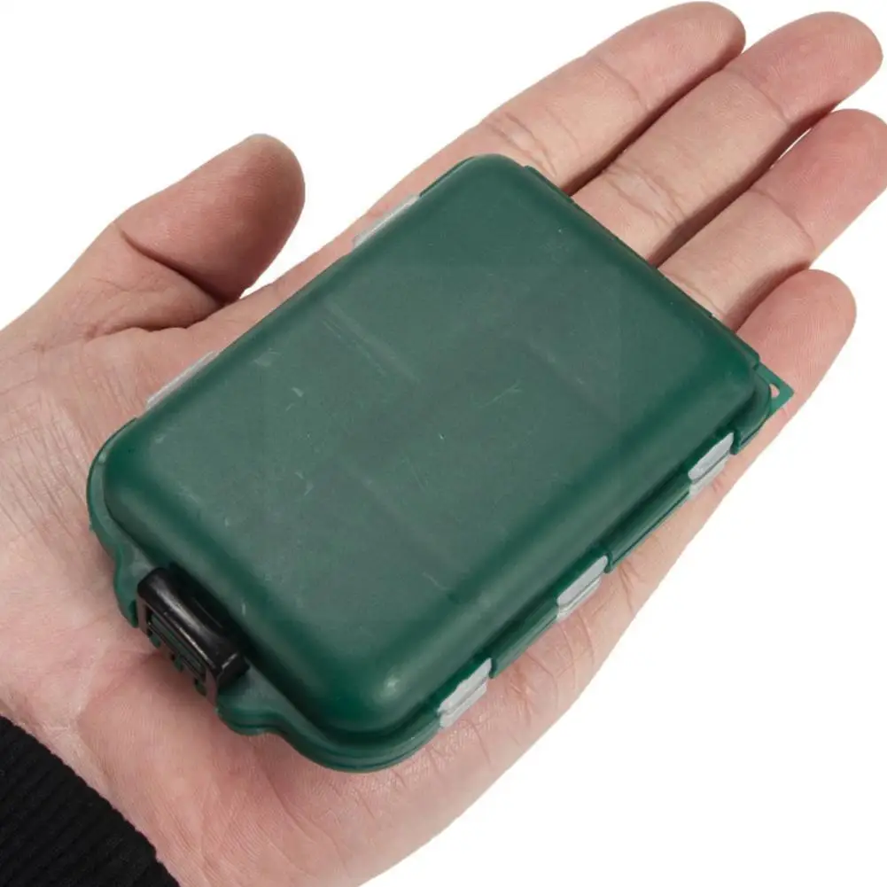 

1Pcs Fish Hooks Storage Box Plastic 10 Mini Storage Independent Accessories Small Fishing Compartments Storage Hooks R2U8