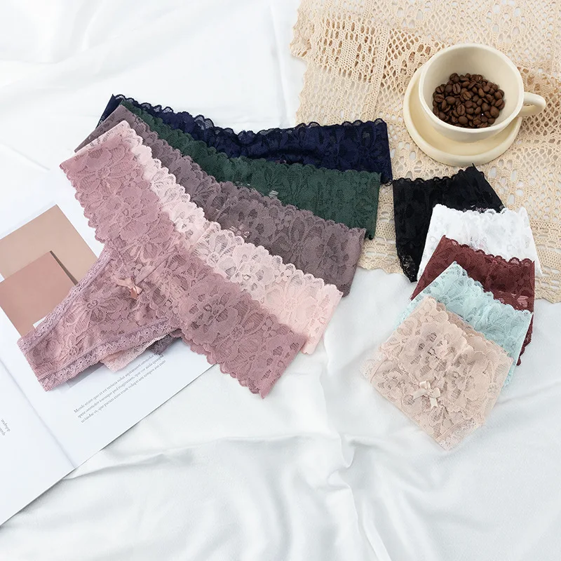 

Женское сексуальное нижнее белье, стринги, нижнее белье с низкой посадкой, полностью кружевные трусики, стринги, стринги, сексуальные трусы ...