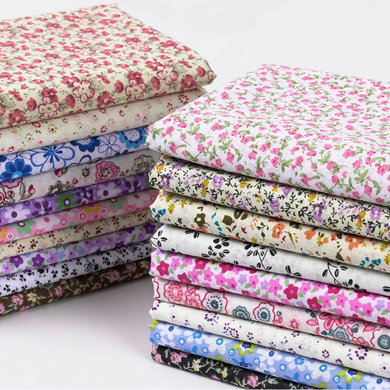 Маленькая винтажная цветочная ткань хлопок свобода яркий цветочный принт для