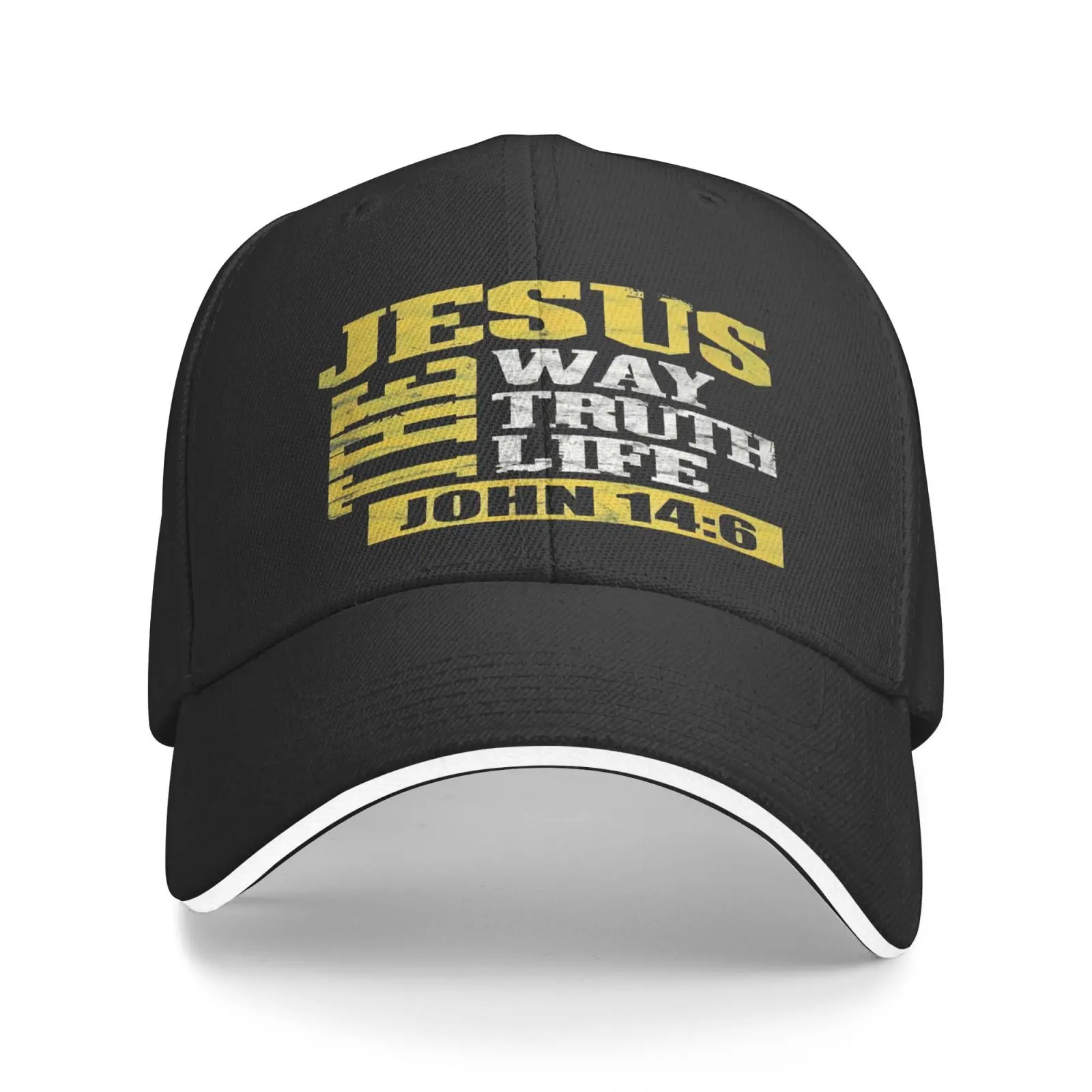 

Jesus The Way Truth Life John 740 Men's Caps Cap Male Trucker Hat Hats Satin Cap Caps Women Trucker Hat Men's Berets Satin Cap