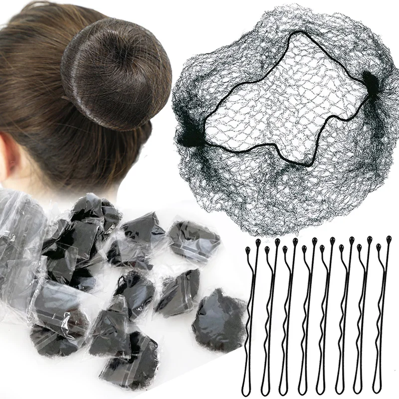 

10Pcs Disposable 5mm Nylon Hairnet Hair Nets For Wigs Weave Invisible Hair Soft Lines Dancing Hairnet for Bun Hair Styling Tool