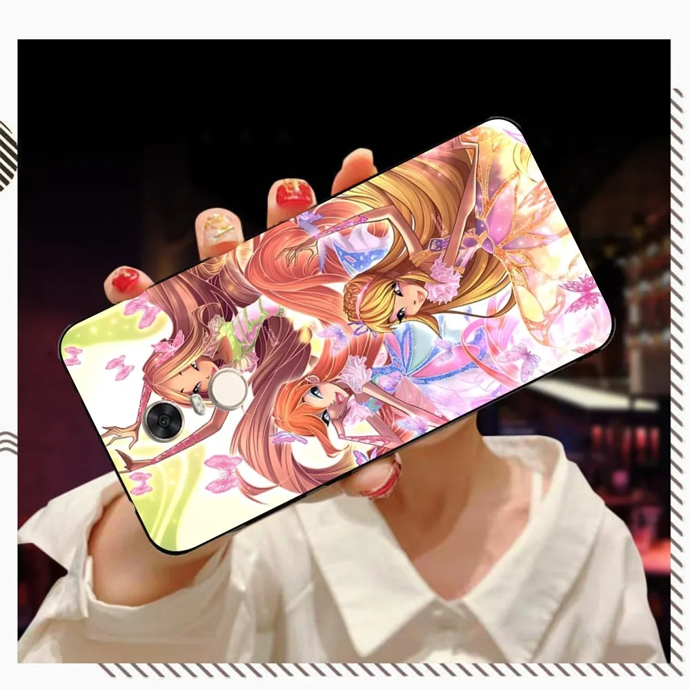 Girl W-Winx Clubs Phone Case For Redmi 5 6 7 8 9 10 plus pro A GO K20 K30 K40 F3 Fundas