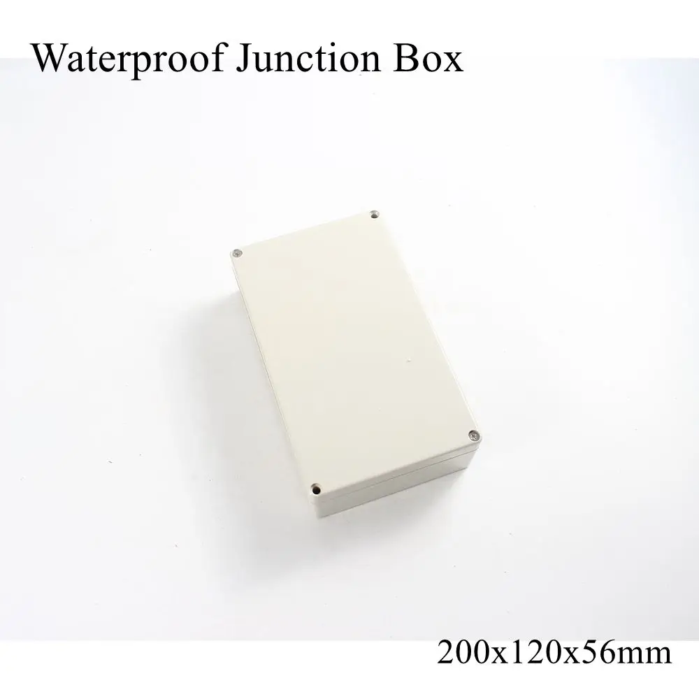 Распределительная коробка 200x120x56 мм, IP65, водонепроницаемый пластиковый корпус из АБС-пластика, чехол для инструмента, наружное подключение кабеля, электрический