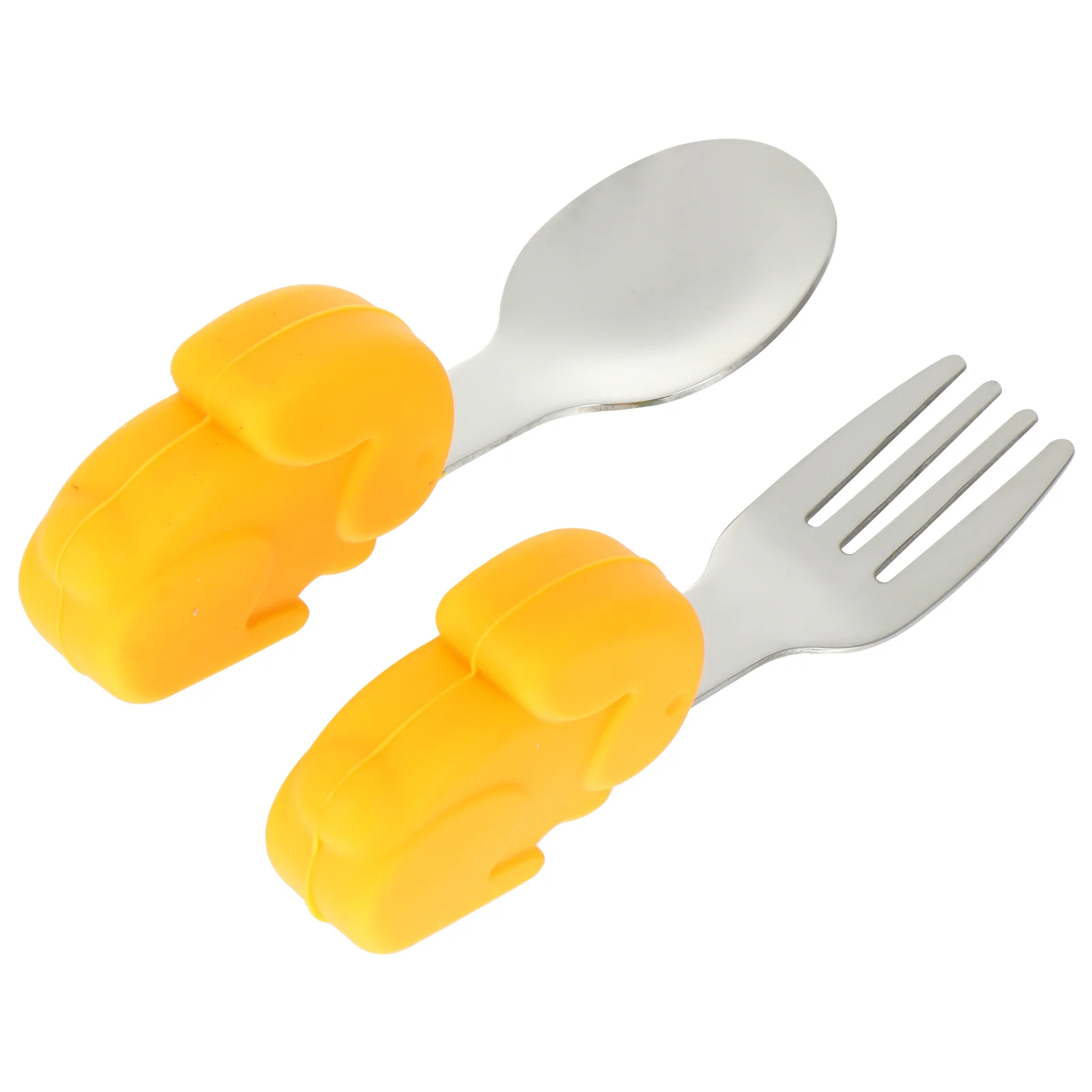 

2 Pcs Baby Spoon Fork Toddler Suit Baby Silverware Set Toddler Dish Set Fork Spoon Set Utensils Training Spoon Fork