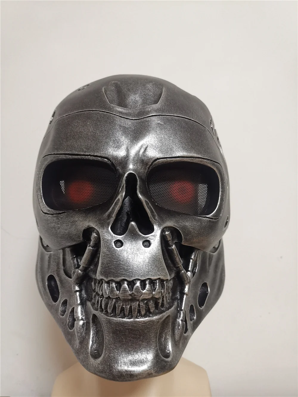 Movie Skull Terminator T800 Robot Mask Silver Golden | Masks & Eyewear