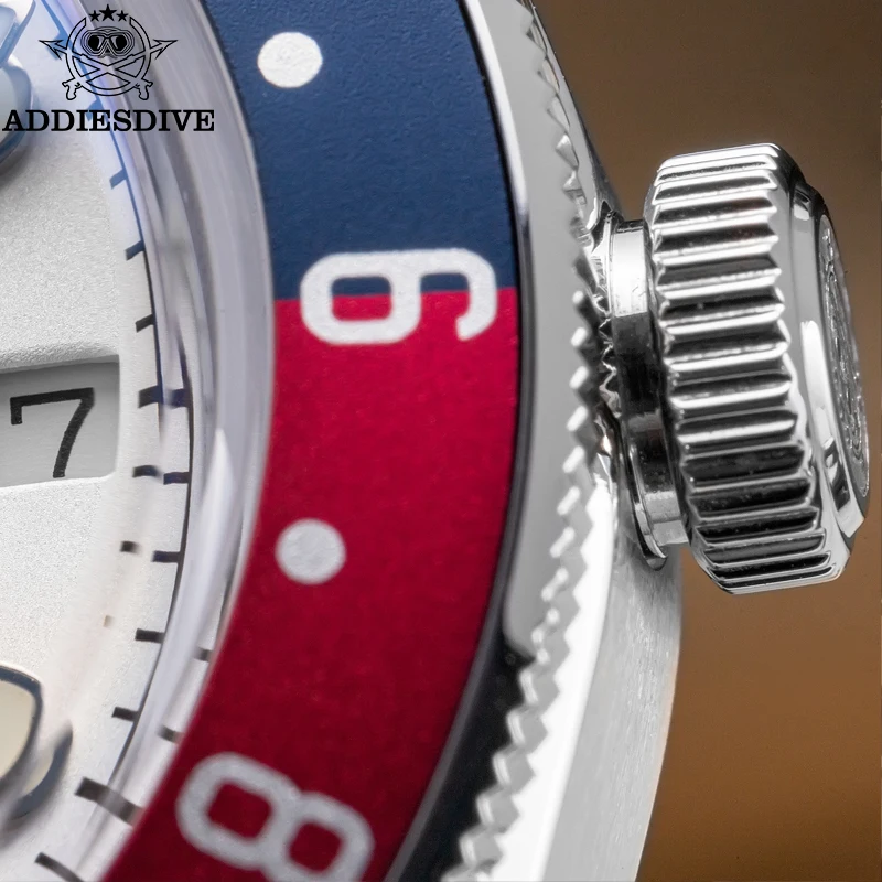 Модные мужские часы ADDIESDIVE GMT с купольным стеклом, спортивные кварцевые наручные часы, водонепроницаемые до 20ATM, светящиеся часы для дайвинга (art.: 3920d8a17af53) - 3920d8a17af53