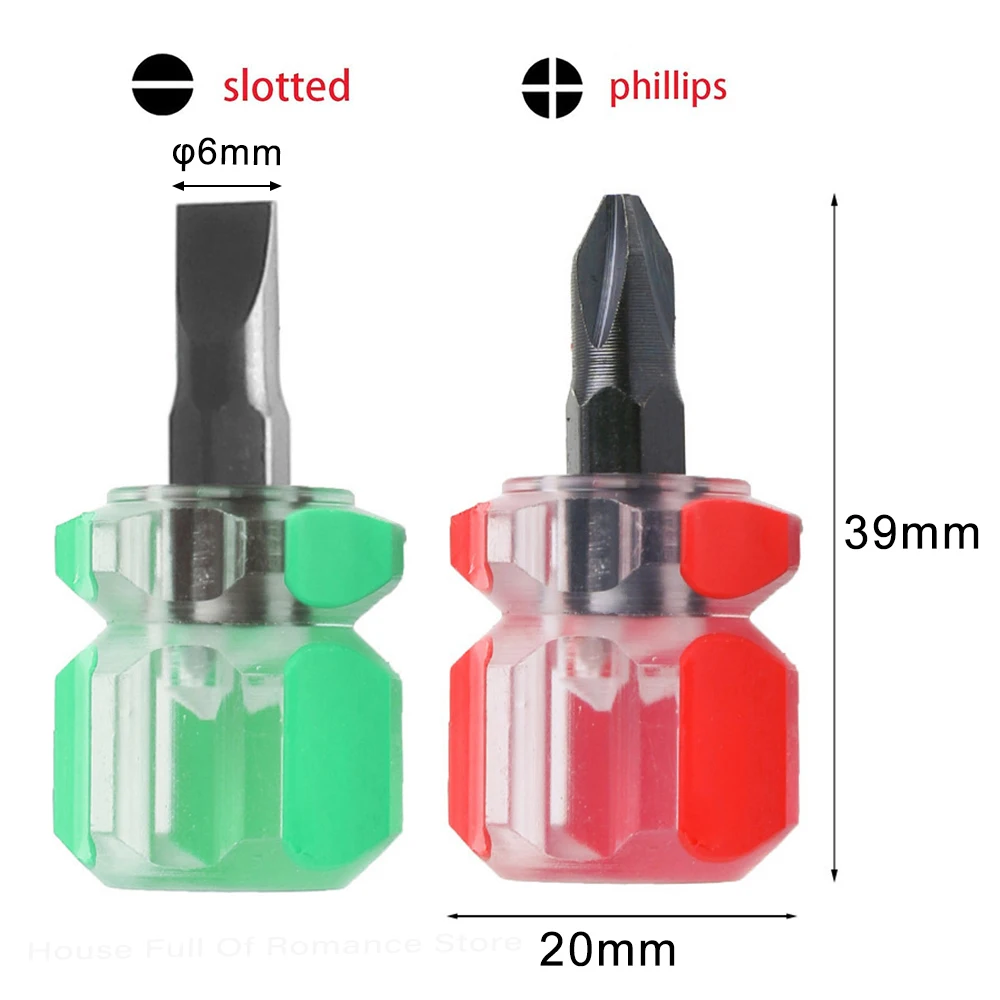 

Набор коротких отверток с плоской головкой и крестообразной головкой, мини-отвертка для узких помещений, ремонта швейных машин, портативные ручные инструменты