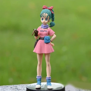 18cm Anime Dragon Ball Z Figure Kawaii Bulma Action Figures PVC Collectible Figurine Statue Gift For Kids Toys