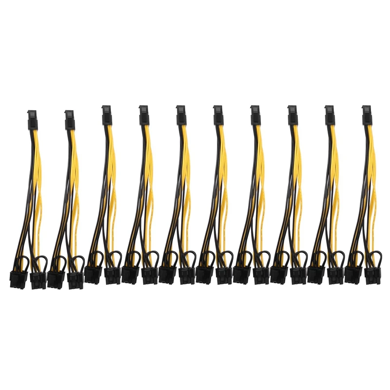 

10 шт., 8-контактный (6 + 2) адаптер питания PCI Express