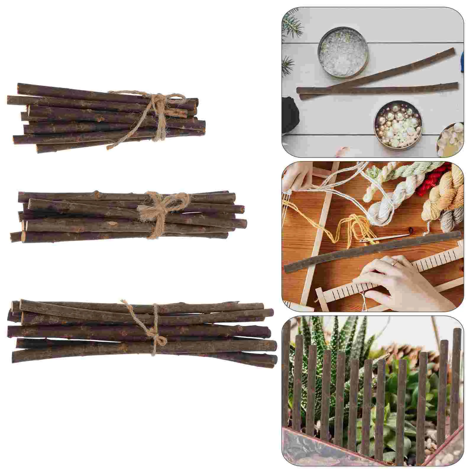 

30 шт. изысканные деревянные палочки DIY аксессуары изысканные многофункциональные DIY аксессуары для веток деревянные ветки