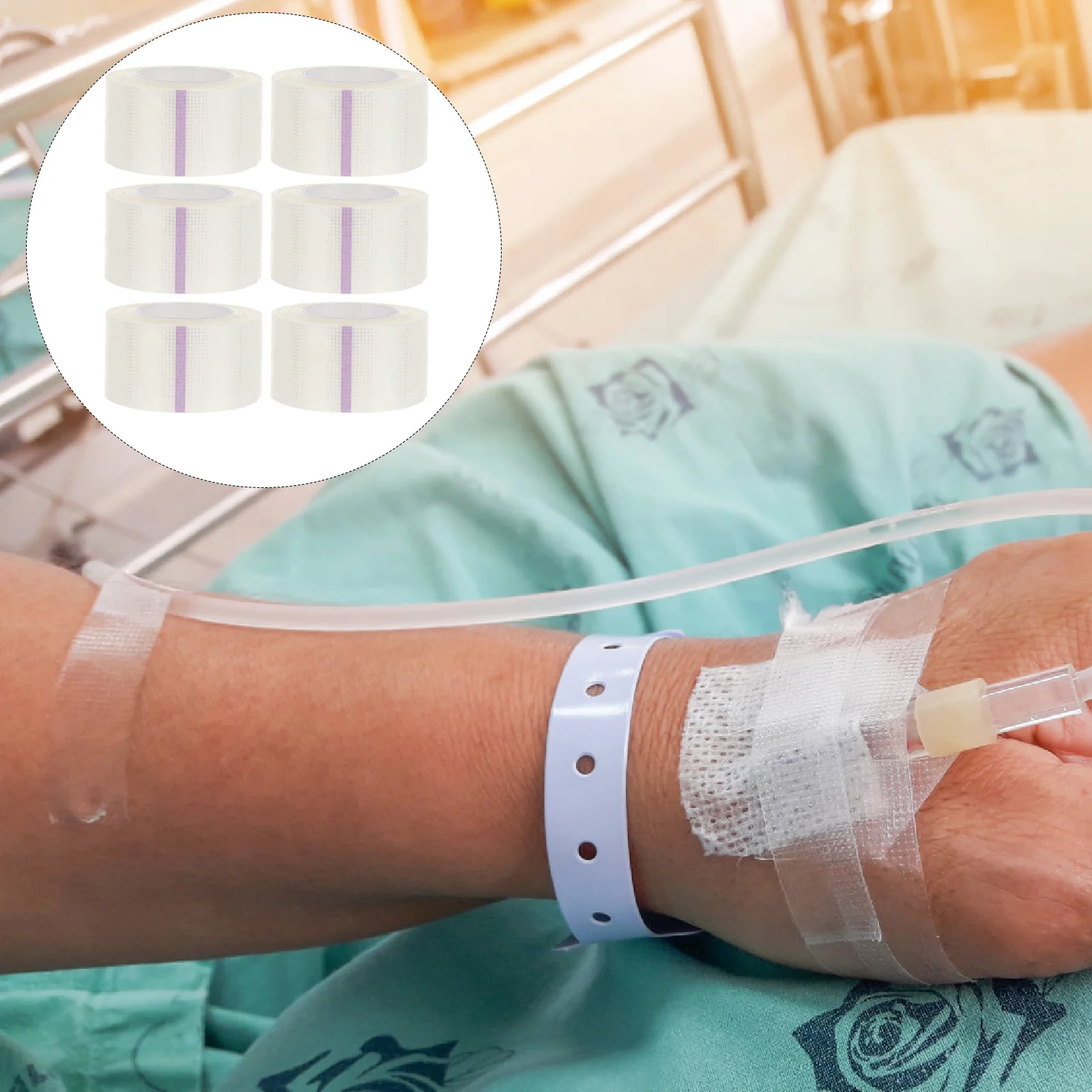 

6 рулонов прозрачной ленты, Микропористая лента, чувствительная кожа, для личного использования