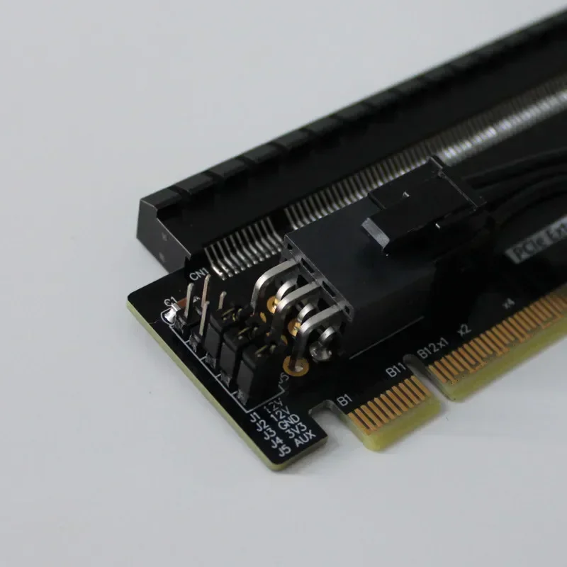 Фото PCI-E 5.0 X16 Riser Extended Card PCB Board PCI Express X16 Графическая видеокарта Удлинитель графического процессора Разъем Gen5 Сервер 1U 2U №4