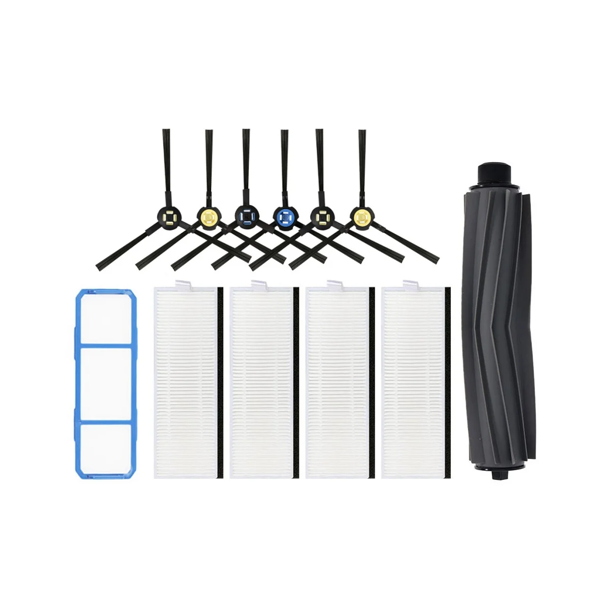 

For ILife A7 A9S V8 V8S X750 X800 X785 V80 L100 Silvercrest SSR1 SSRA1 Rubber Main Side Brush Hepa Filter Spare Parts