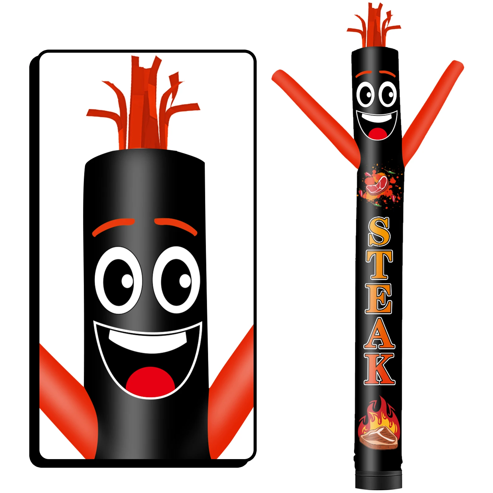 Высокий надувной танцевальный парень для стейка 6/10/15/20 футов наружной рекламы