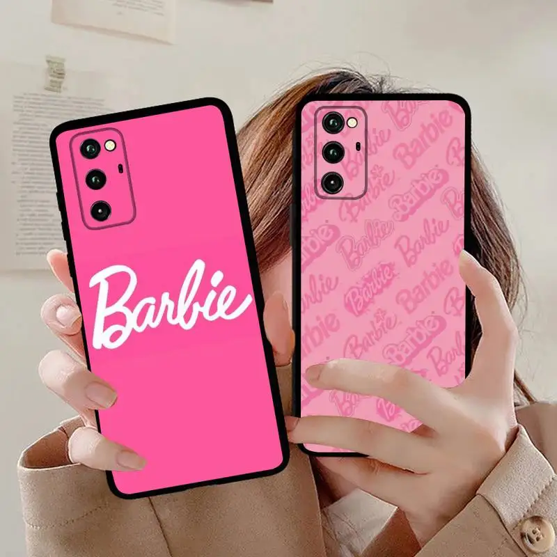 

Cute Pink Barbies Phone Case For Huawei Honor 70 60 50 30 20 10 9 X 9X V30 Pro Lite View