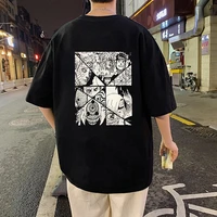 2021 japanese anime t shirt mens short sleeve cotton couple tops super fire anime graphic t shirt unisex harajuku t shirt men