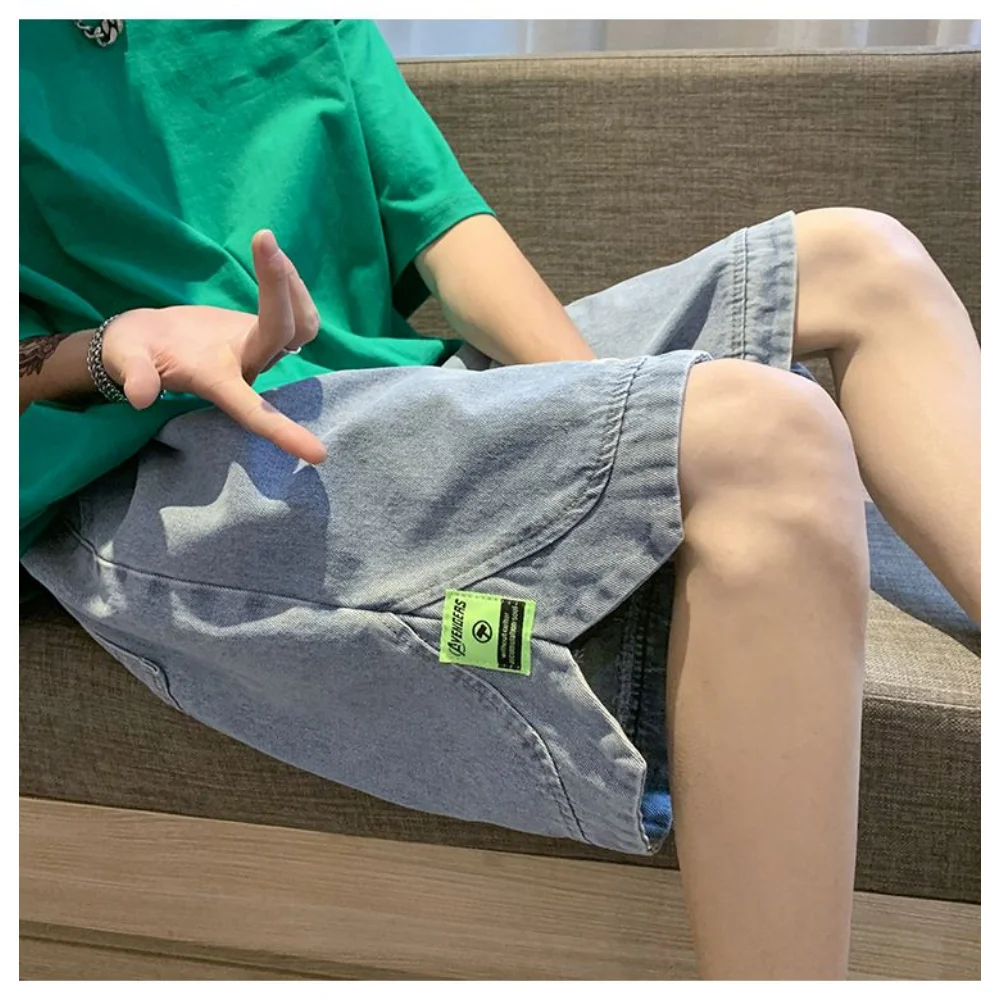 Джинсы мужские классические трендовая Корейская версия Новинка лета 2023