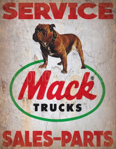 

MACK Truck-Placa de pared de carteles de estano, servicio de garaje