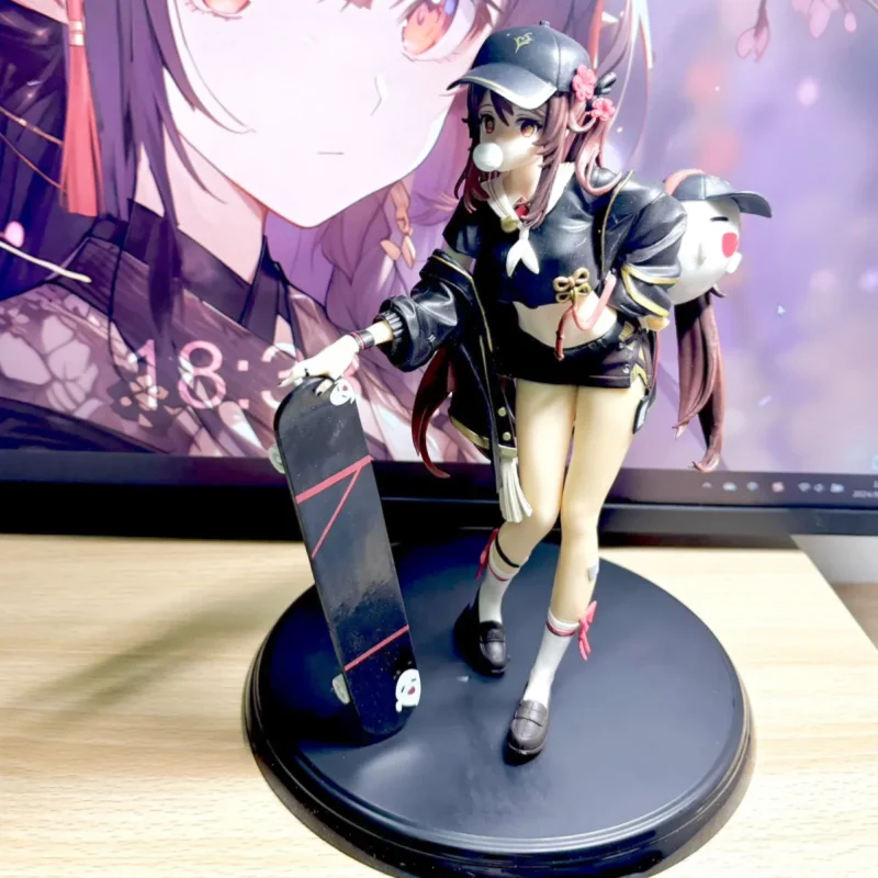 Genshin Impact аниме фигурка Ху Тао модная одежда скейтбординг экшн-модель украшение