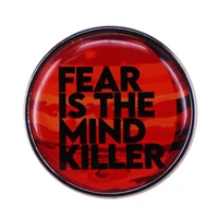 fear is a psychic killer enamel pin wrap clothes lapel brooch fine badge fashion jewelry friend gift