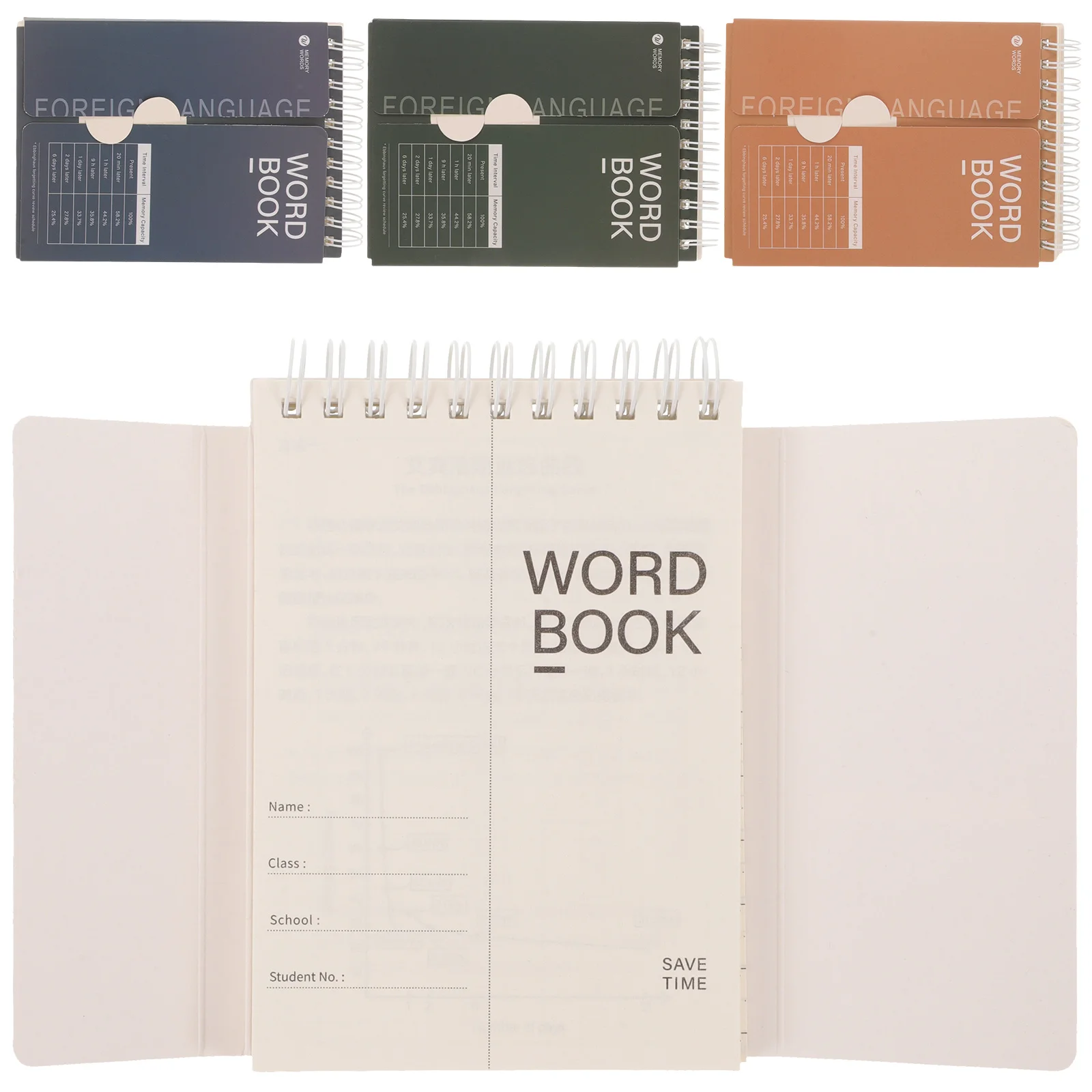 4-шт планировщик слово книга блокнот с отрывными листами мини утолщенная