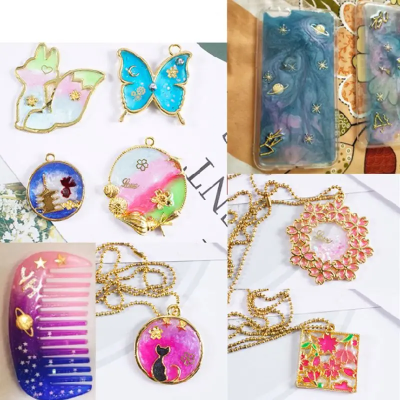 

12 Pcs/set DIY Crafts Jewelry 12-color Pearl Powder Pigment Crystal Epoxy Filler Material Slime Mud Colorant