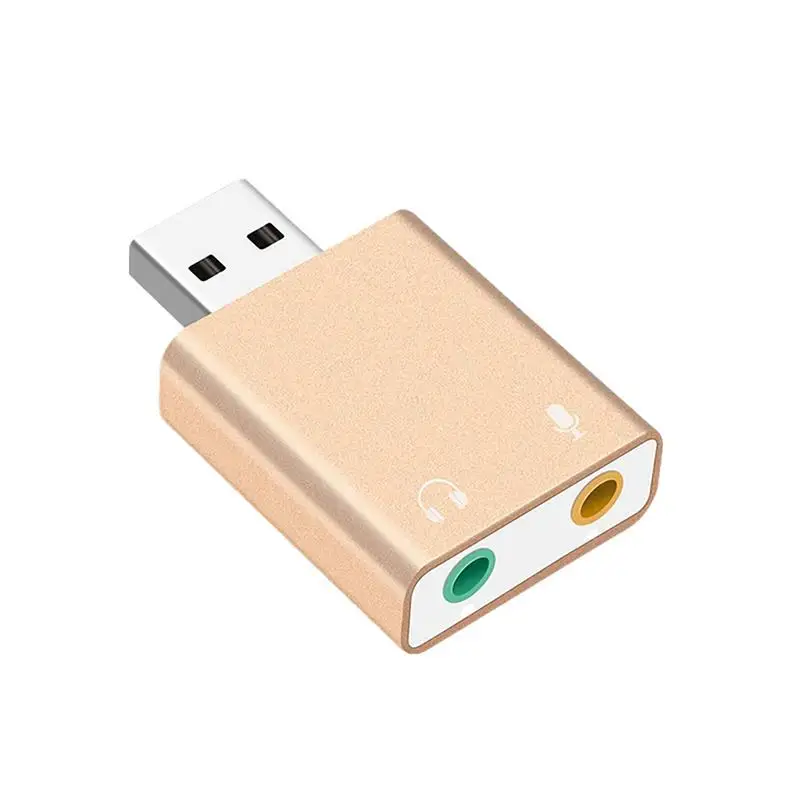 

External Sound Cards External USB Soundcard Mic Speaker Headphone Audio Interface 3.5mm Jack External Soundcard USB Microphone