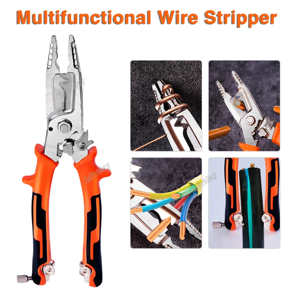 

Heavy Universal Professional Wire Stripping Pliers For Cutting Twisting Pulling Polishing Shearing Clamping Peeling