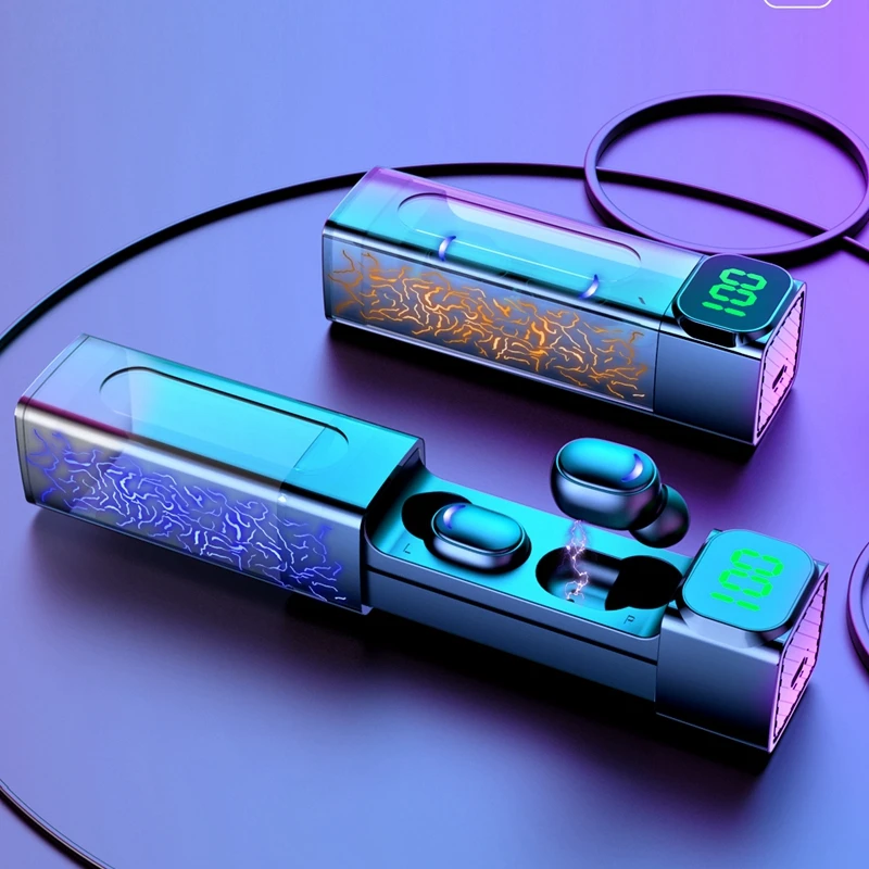 

TWS-стереонаушники suqy Fone с поддержкой Bluetooth 5,1 и светодиодным дисплеем