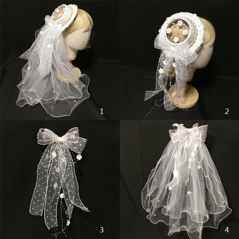 

Bowknots Headwear Fairy Girls Sweet Headpins Dress Party Attachment