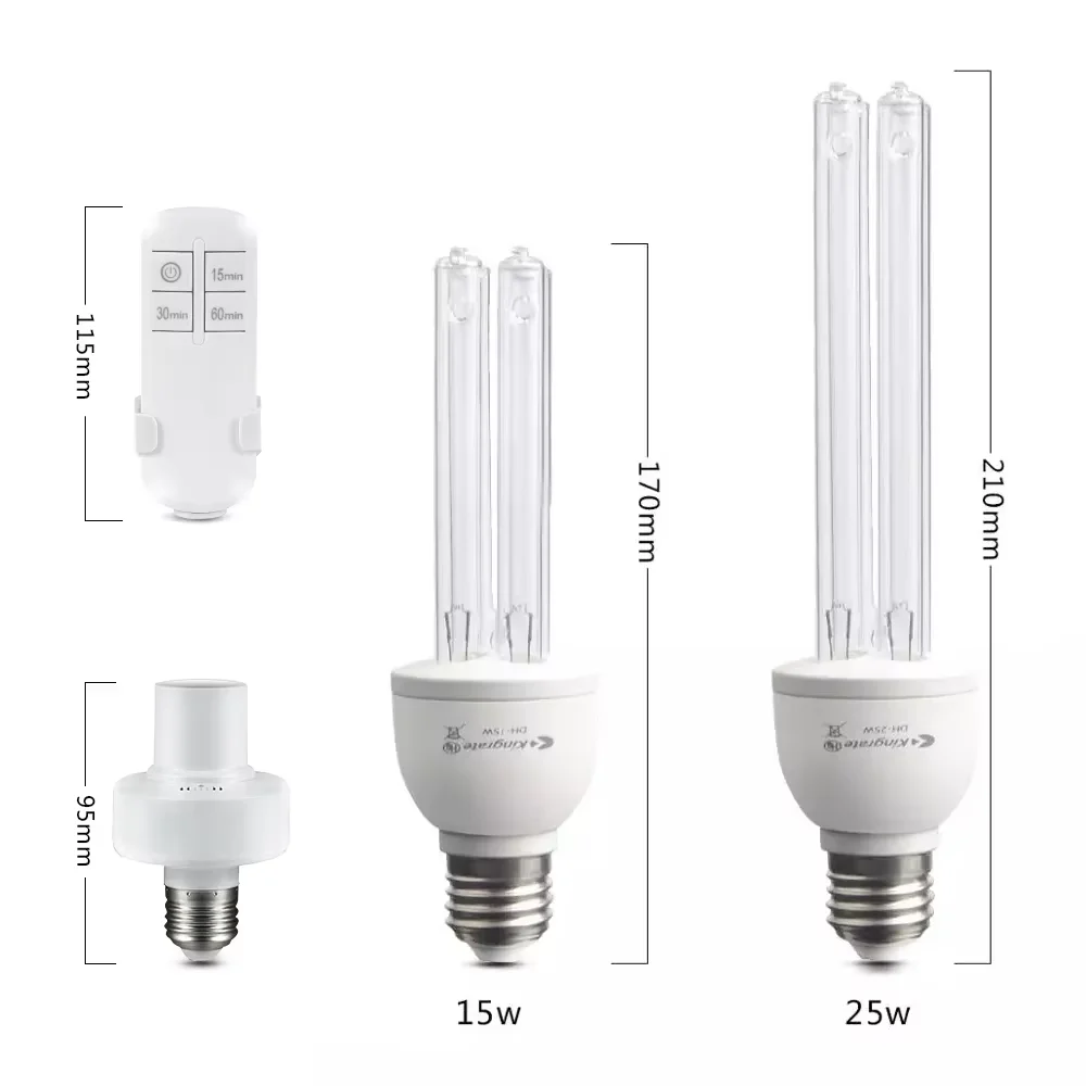 25 Вт 30 УФ-стерилизационная Лампа CFL Озоновая Кварцевая Стеклянная Трубка