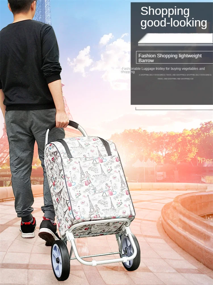 

Тележка для покупок, подъемники, колеса, складная продуктовая маленькая тележка для супермаркета, Портативная Домашняя тележка для пожилых...