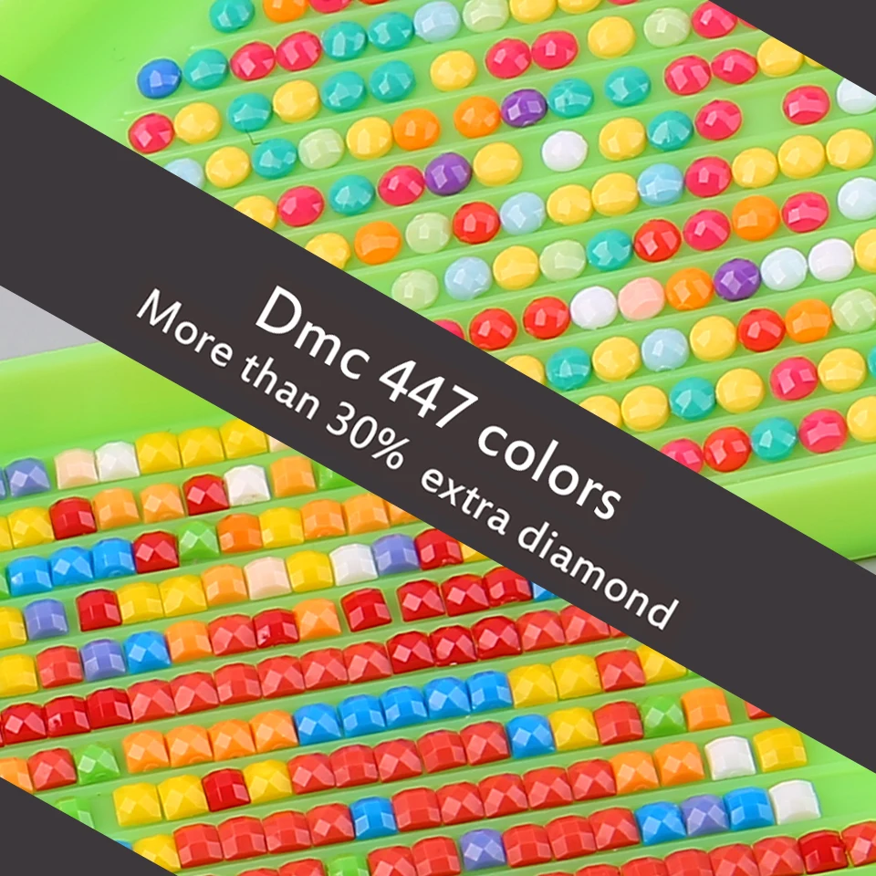 Алмазная живопись полная раскладка листья квадратная круглая вышивка мозаика