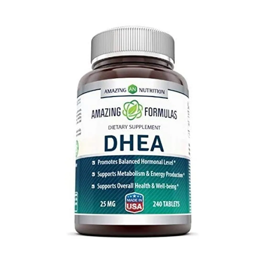 

DHEA 25 mg Promotes Balanced Horm Levels Metabolism Energy Production Pregnancy preparation Ovarian Care