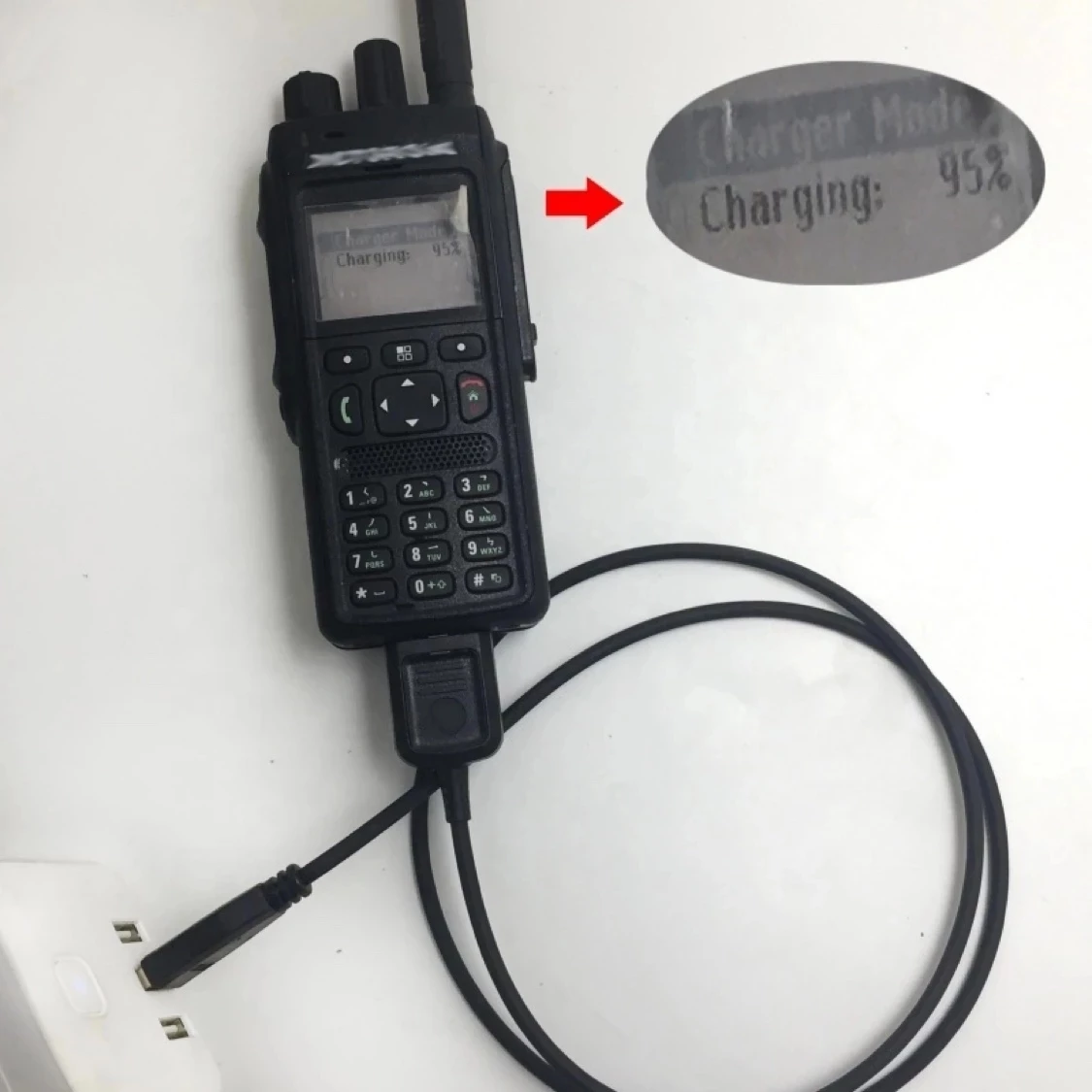 Radio USB Charging Cable Two Way Radio Accessories For MOTOROLA TETRA MTP3100 MTP3150 MTP3250 MTP6550 Walkie Talkie