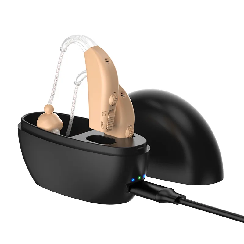 

Mini Rechargeable Hearing Aid Digital Hearing Aids Adjustable Tone Sound Amplifier Portable Deaf Elderly digital Hearing Aid
